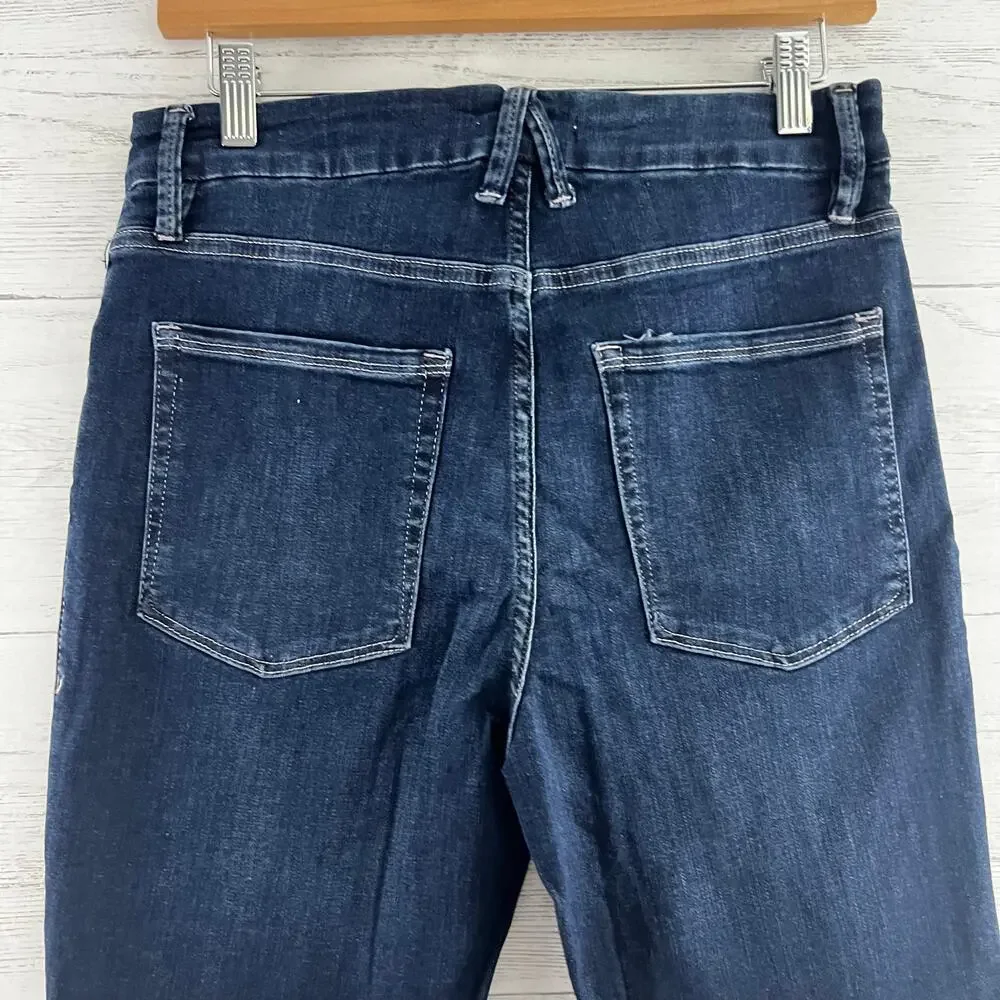 Good American NWT Good Legs Crop Dark Wash Skinny Jeans Size 12/31 - Picture 7 of 7